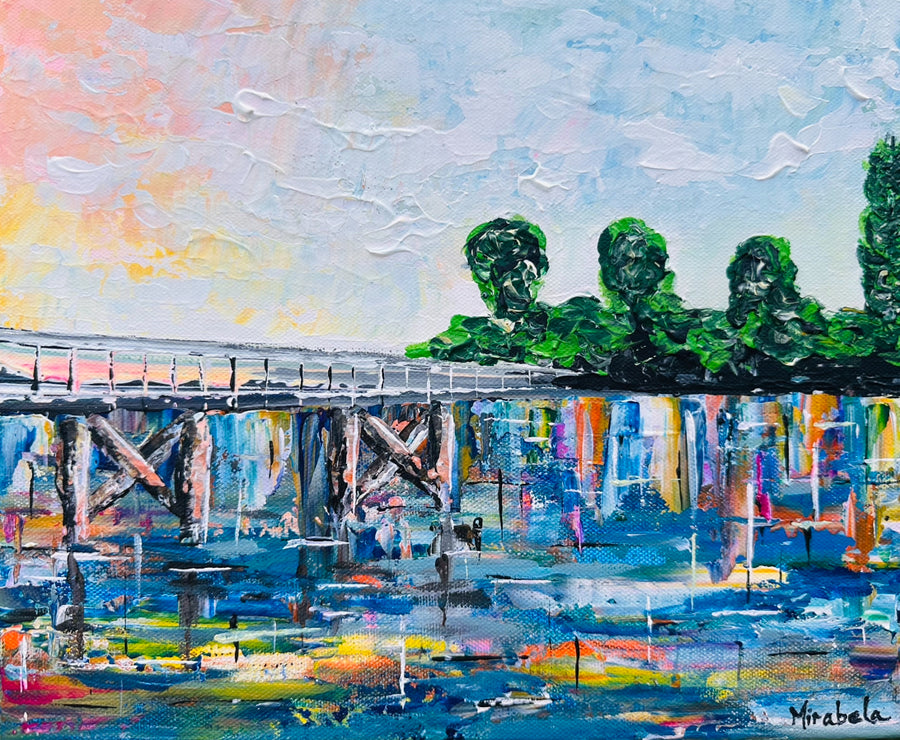 Brunswick Heads -25x30cm- Original on Gallery canvas