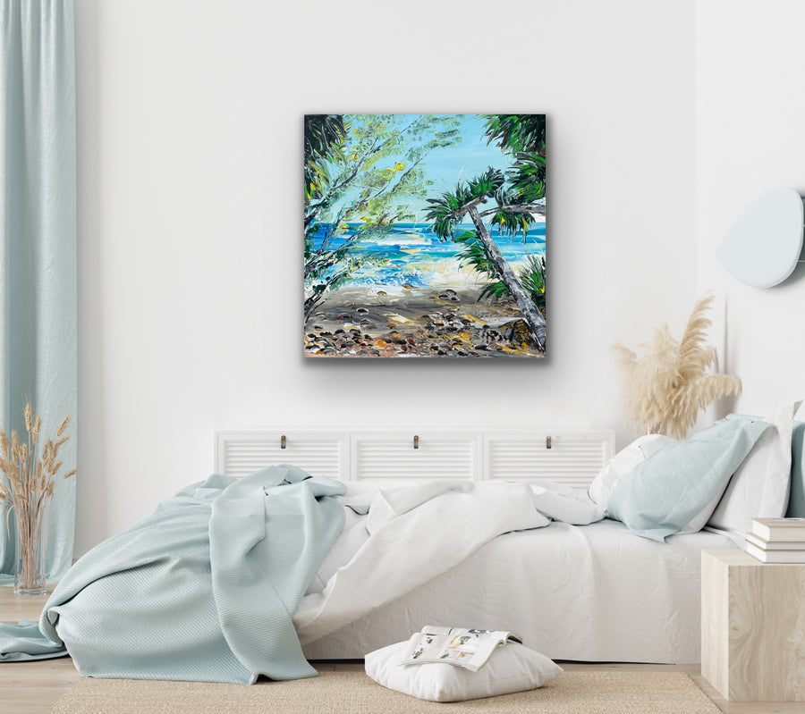 “Watego’s Byron Bay” - 76x76cm - Original on Gallery canvas